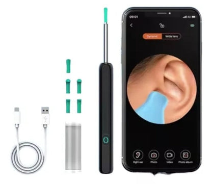 Limpiador de Oidos PRO. con Camara Wifi / Luz Led. Contra la Otitis / Cerumen / Tinnitus y Más.