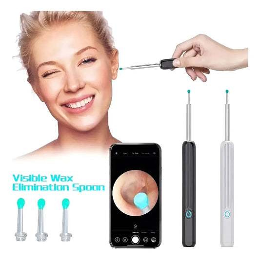 Limpiador de Oidos PRO. con Camara Wifi / Luz Led. Contra la Otitis / Cerumen / Tinnitus y Más.