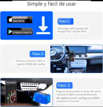 Escaner ELM327 Bluetooth Encuentra Fallas de tu Carro ✨ Diagnóstico OBD2